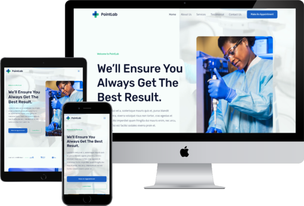 Diagnostics Lab Ready-Made Website
