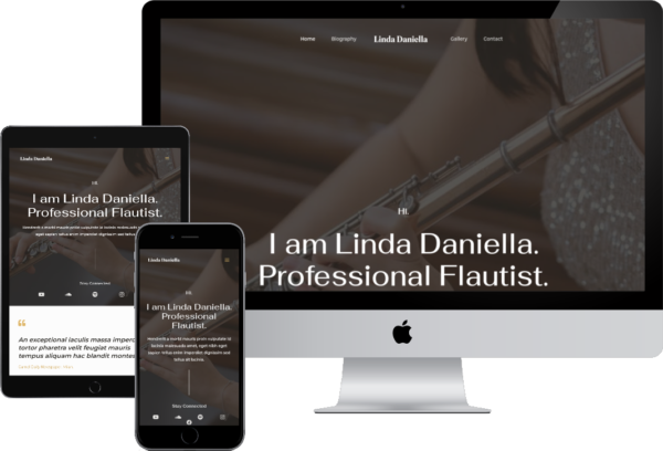Flute Artist Ready-Made Website
