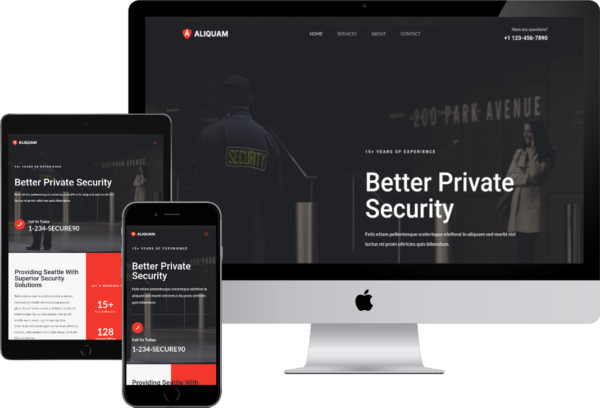 Security Services Ready-Made Website